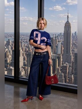 Urban Outfitters 92 Football Jersey Tee Shirt Dress S/M Blue Graphic Oversized